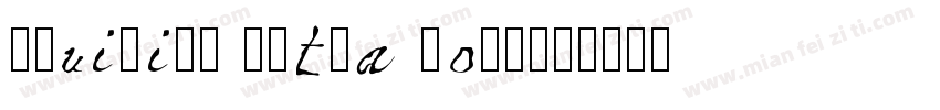 Aquiline Extra Bold字体转换